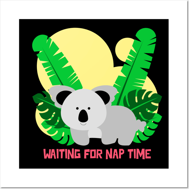 Waiting For Nap Time | Cute Wall Art by KidsKingdom